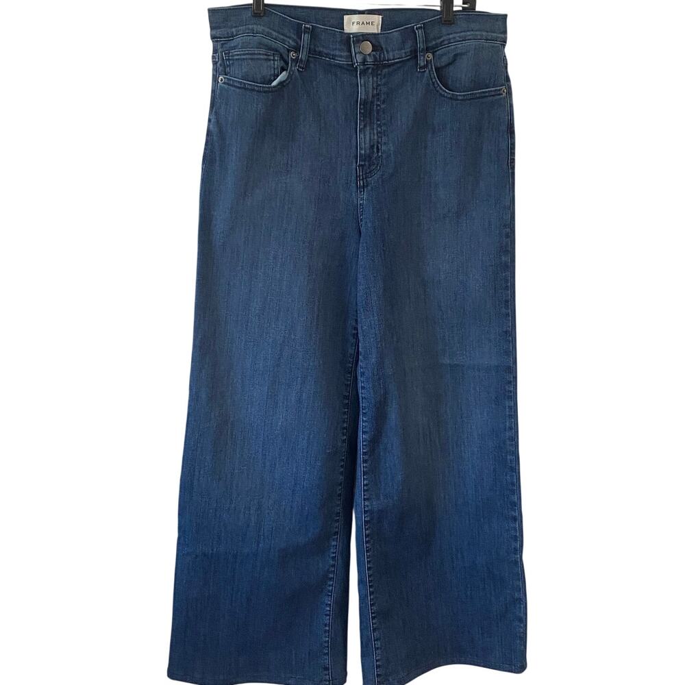 FRAME Le Palazzo High Rise Wide Leg Stretch Jeans Size 32(32x29)